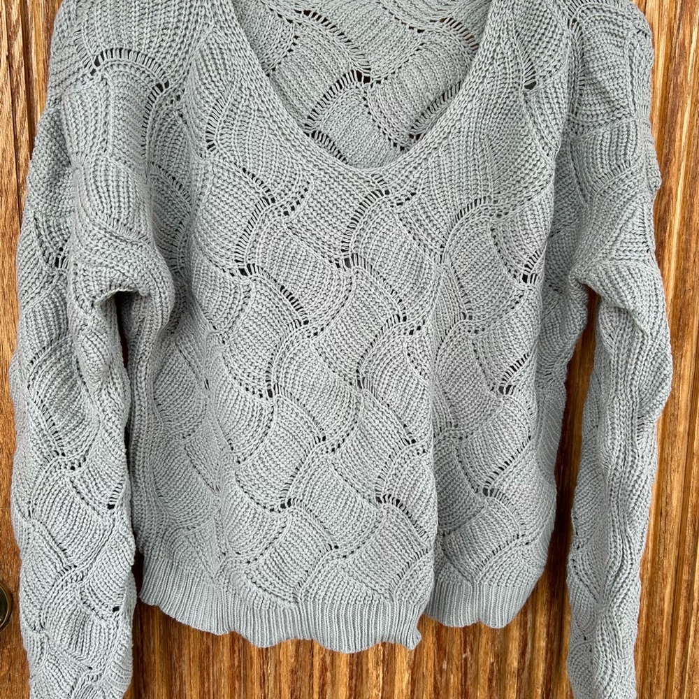 Sage Cable Knit Women's Sweater